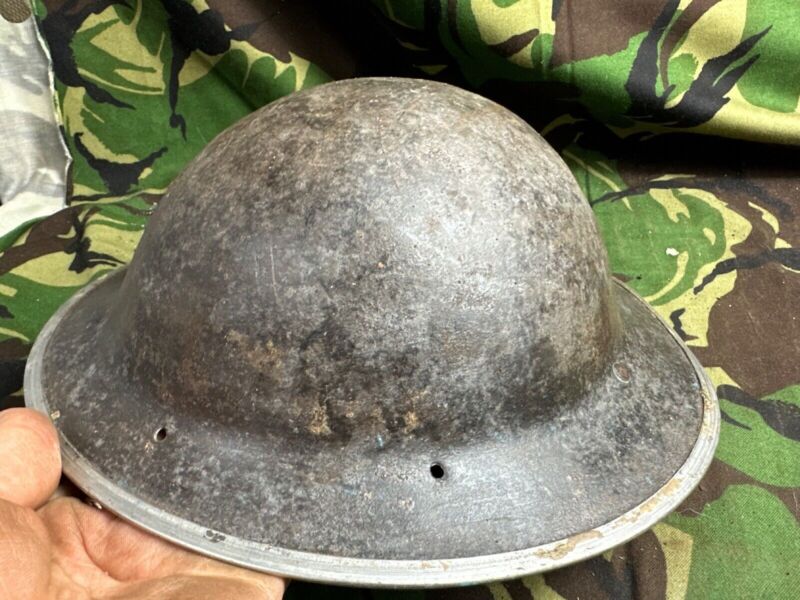 British Army Mk2 Brodie Helmet - Original WW2 - South African Manufactured - The Militaria Shop