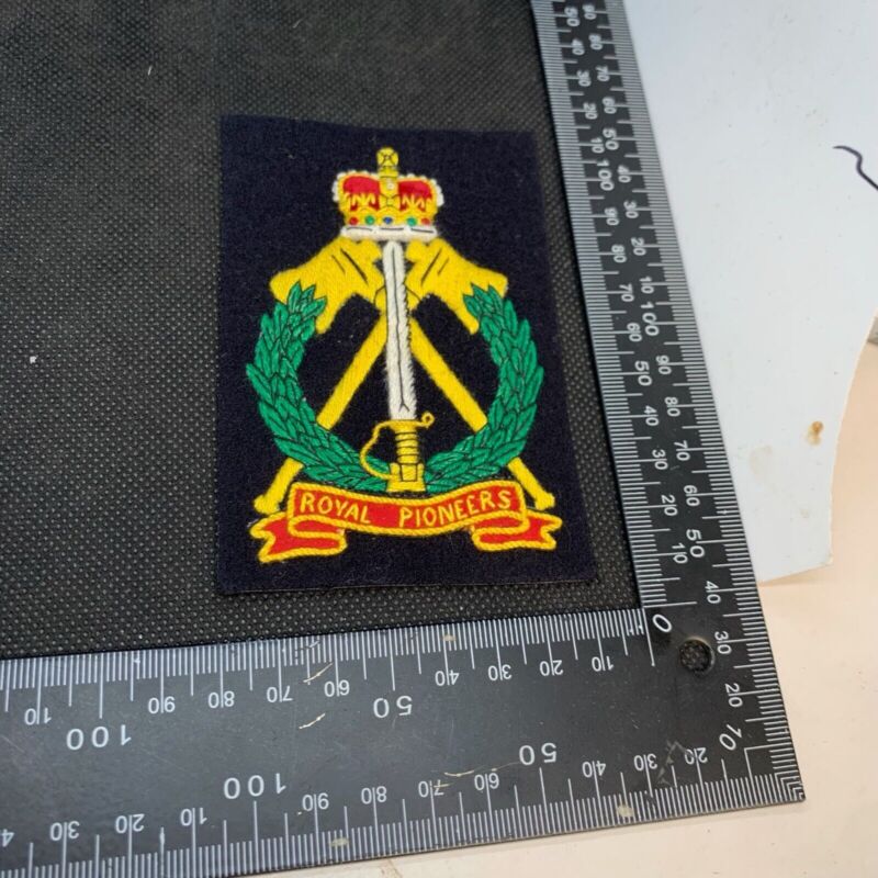 British Army Royal Pioneers Regiment Embroidered Blazer Badge - The Militaria Shop
