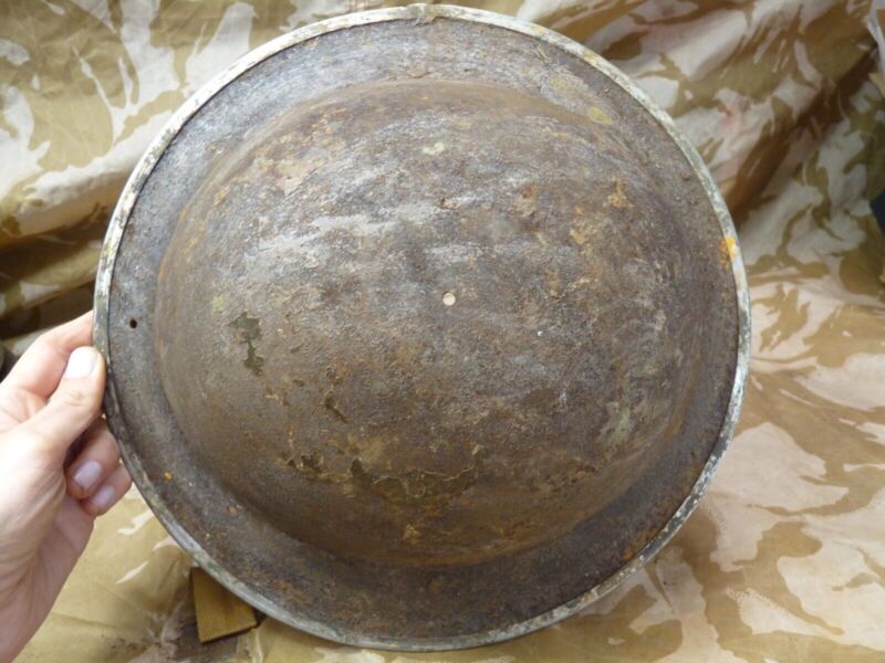 Original WW2 British Army Mk2 Army Combat Helmet - The Militaria Shop