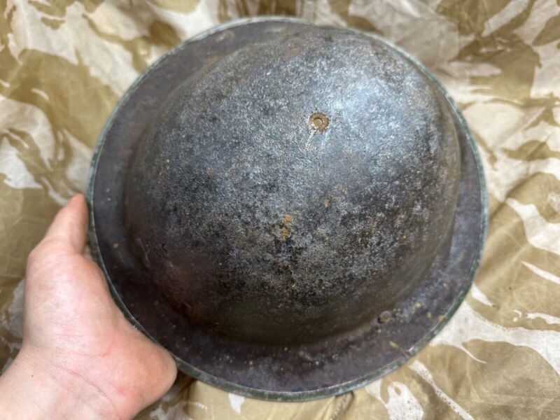 British Army Mk2 Brodie Helmet - Original WW2 - South African Manufactured - The Militaria Shop
