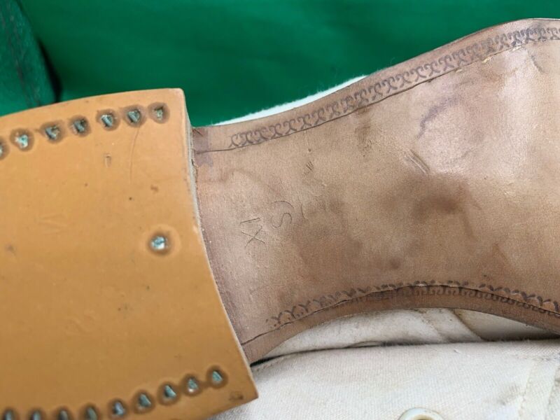 Original WW2 British Army Women's White Summer Shoes - ATS WAAF - Size 230s - The Militaria Shop