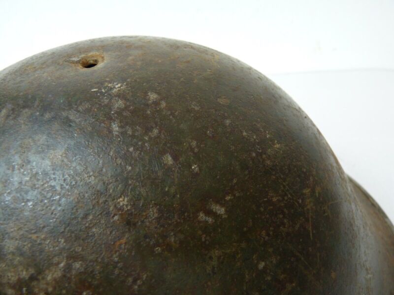 Original Mk3 Canadian / British Army WW2 Turtle Helmet High Rivet - The Militaria Shop