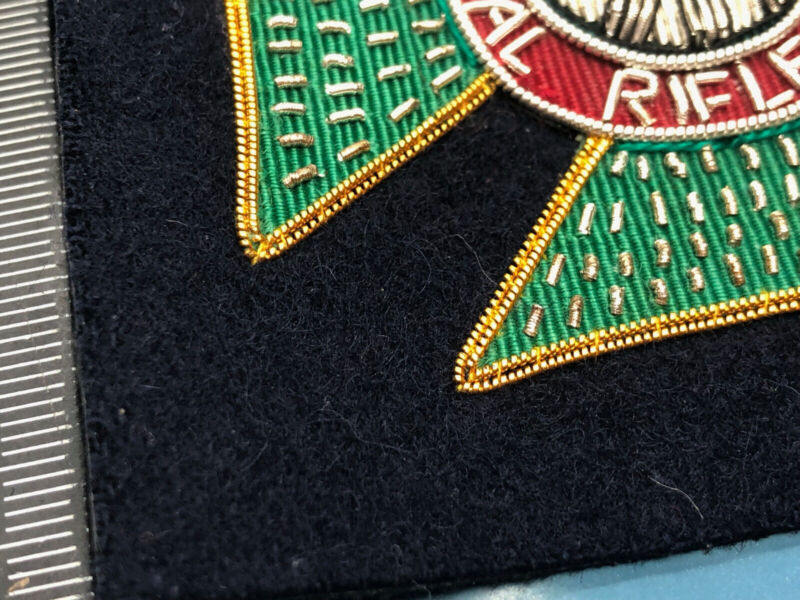 British Army Bullion Embroidered Blazer Badge - The King's Royal Rifle Corp - The Militaria Shop