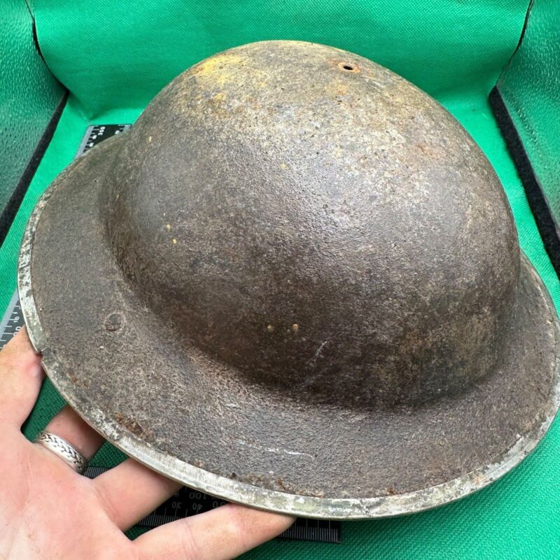 British Army Mk2 Brodie Helmet - Original WW2 - South African Manufactured - The Militaria Shop