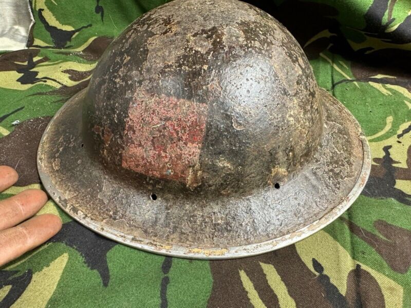 British Army Mk2 Brodie Helmet - Original WW2 - South African Manufactured - The Militaria Shop