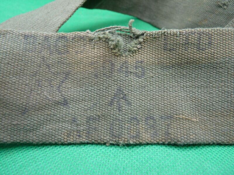 Original WW2 British Army 44 Pattern Equipment Strap - 1945 Dated - The Militaria Shop