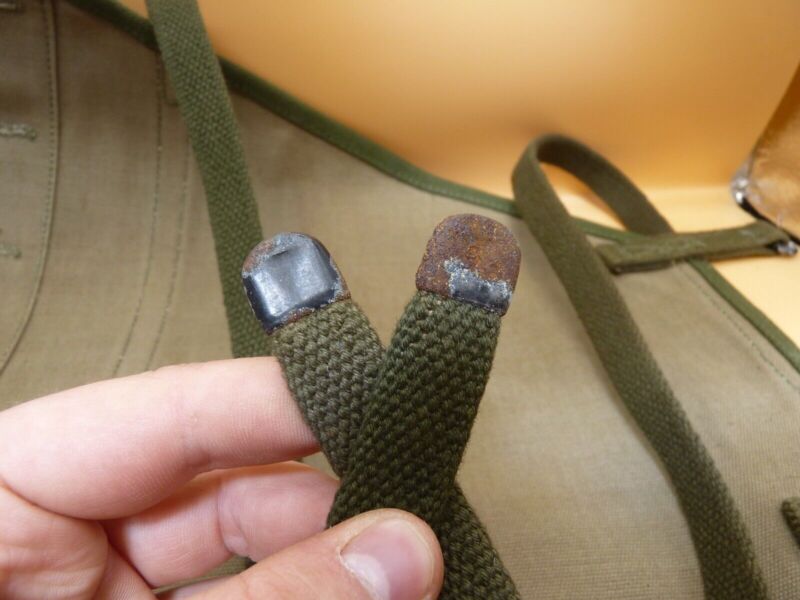 Original WW2 US Army M1928 Haversack Pack Tail - 1944 Dated - The Militaria Shop