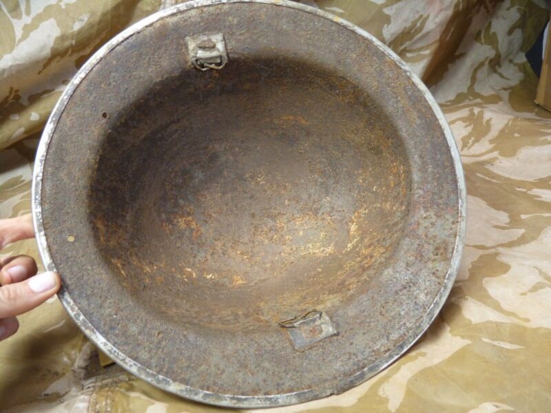 Original WW2 British Army Mk2 Army Combat Helmet - The Militaria Shop