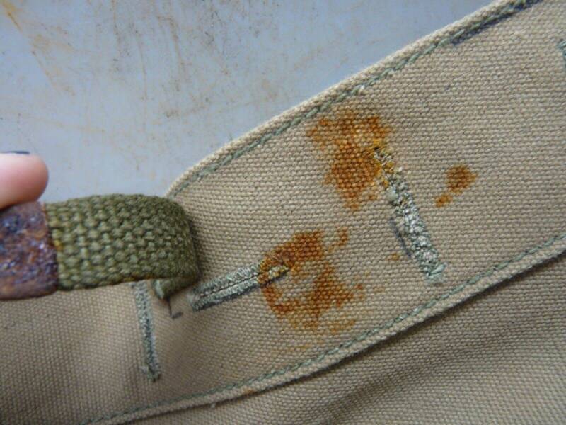 Original WW2 US Army M1928 Haversack Pack Tail - 1944 Dated - The Militaria Shop