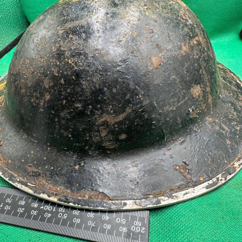 British Army Mk2 Brodie Helmet - Original WW2 - South African Manufactured - The Militaria Shop