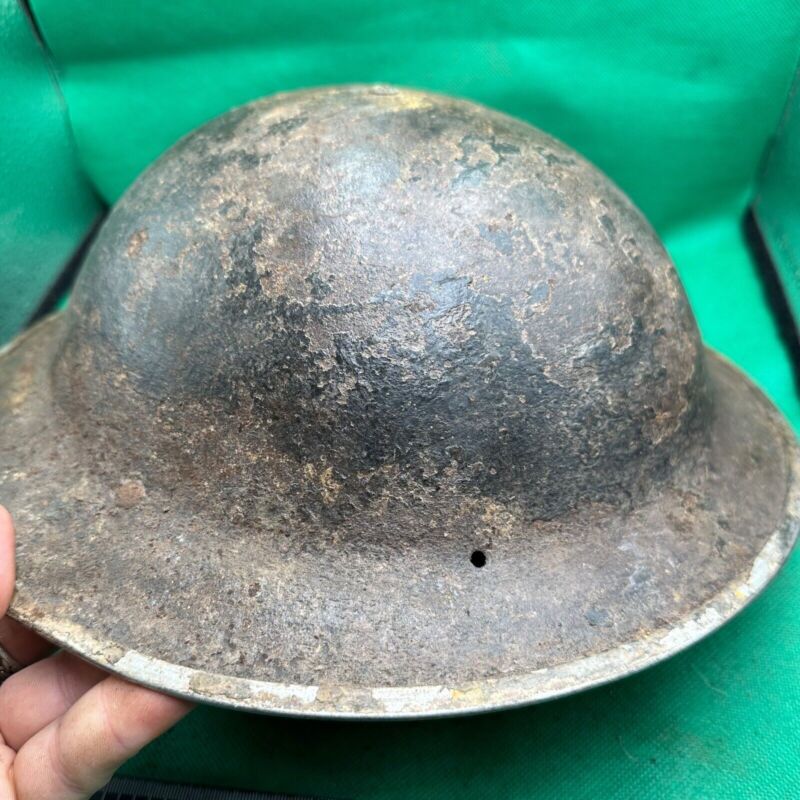 British Army Mk2 Brodie Helmet - Original WW2 - South African Manufactured - The Militaria Shop