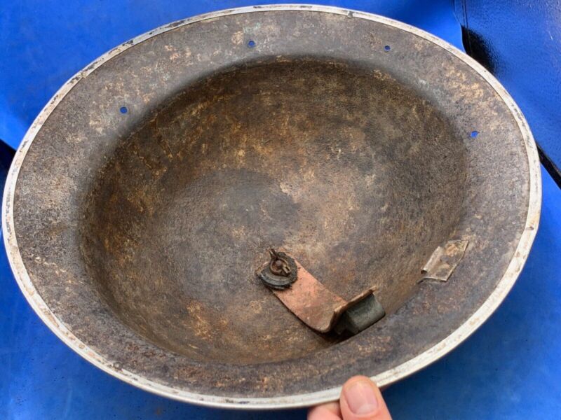 Original WW2 British Army South African Made Combat Helmet Mk2 Brodie - The Militaria Shop