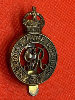 Genuine British Army SECOND LIFE GUARDS GV Cap Badge - The Militaria Shop