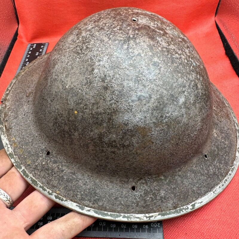 British Army Mk2 Brodie Helmet - Original WW2 - South African Manufactured - The Militaria Shop