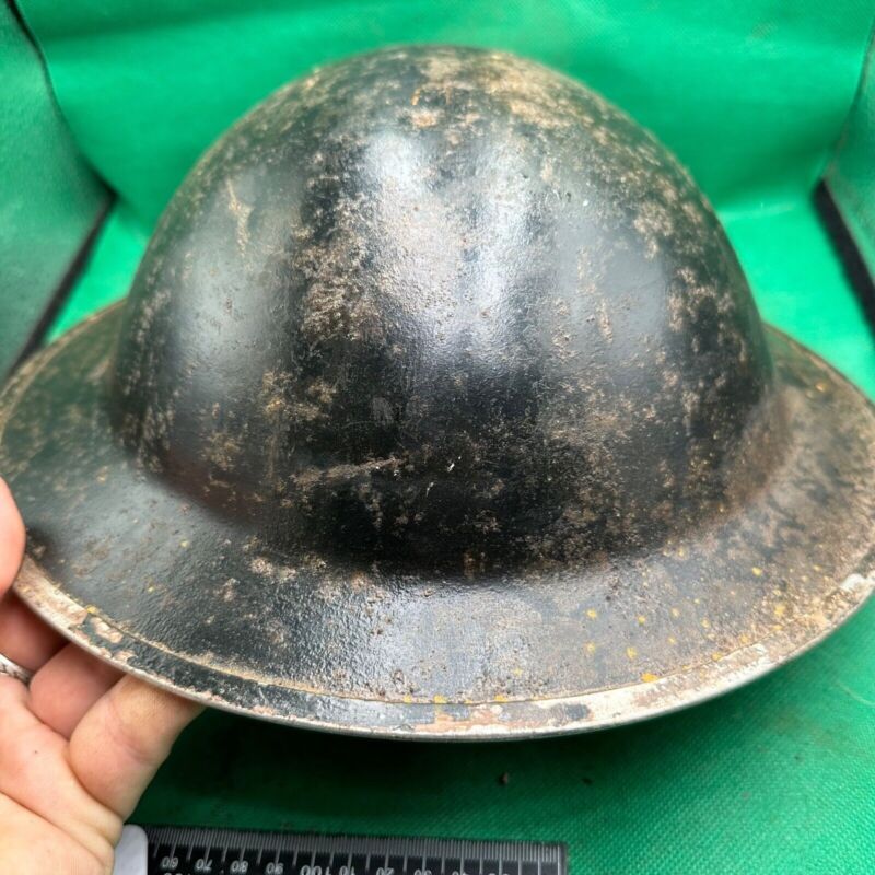 British Army Mk2 Brodie Helmet - Original WW2 - South African Manufactured - The Militaria Shop