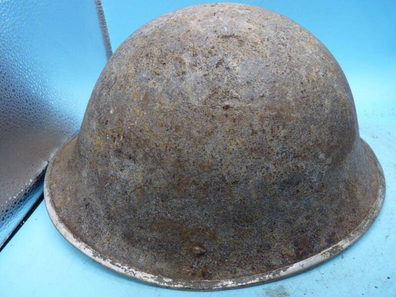 Original WW2 Onwards British Army Mk4 Turtle Helmet - The Militaria Shop