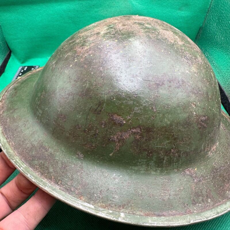 British Army Mk2 Brodie Helmet - Original WW2 - South African Manufactured - The Militaria Shop