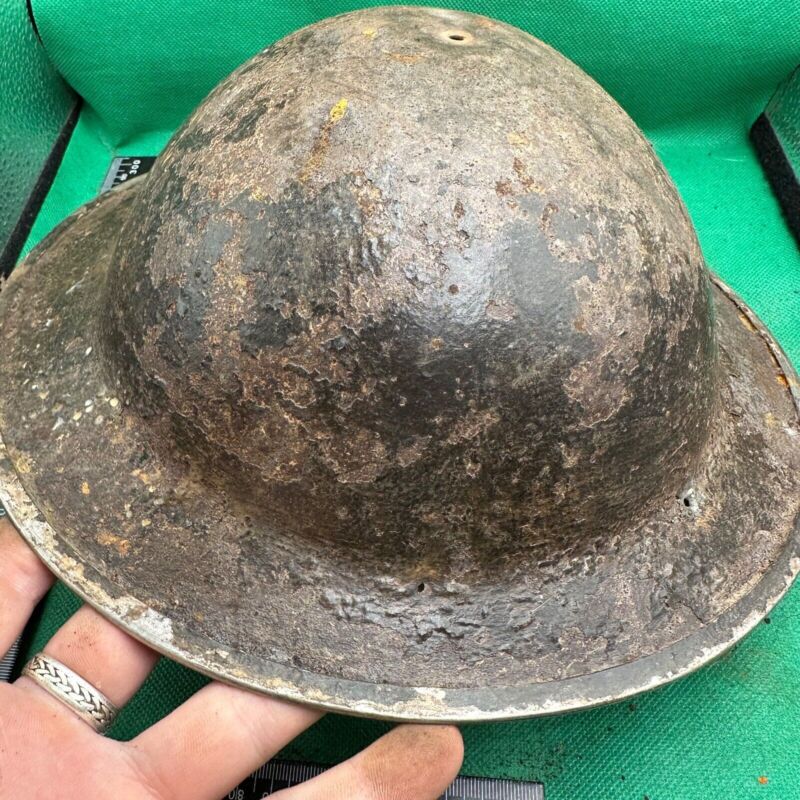 British Army Mk2 Brodie Helmet - Original WW2 - South African Manufactured - The Militaria Shop