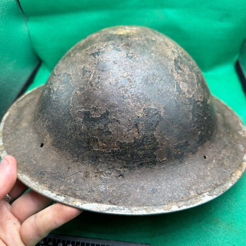 British Army Mk2 Brodie Helmet - Original WW2 - South African Manufactured - The Militaria Shop
