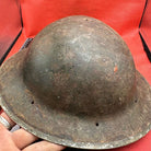 British Army Mk2 Brodie Helmet - Original WW2 - South African Manufactured - The Militaria Shop