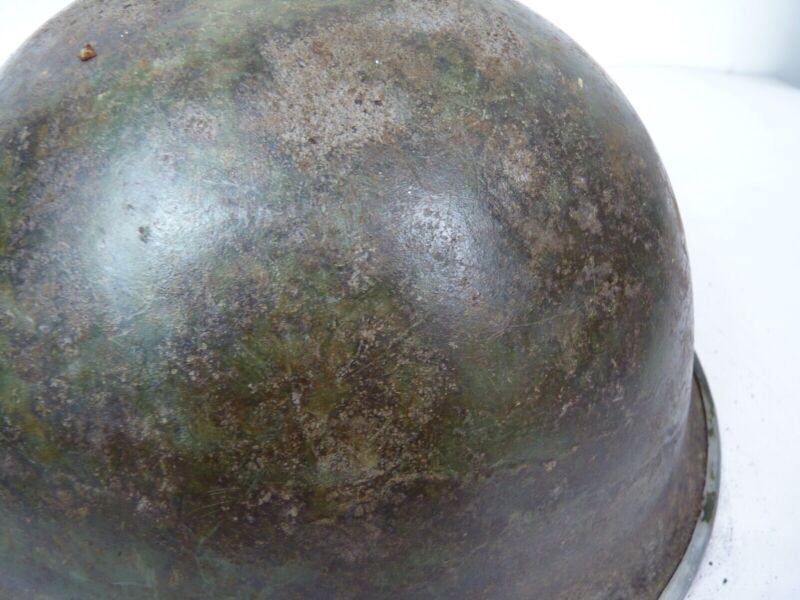 Original Mk3 Canadian / British Army WW2 Turtle Helmet High Rivet - The Militaria Shop