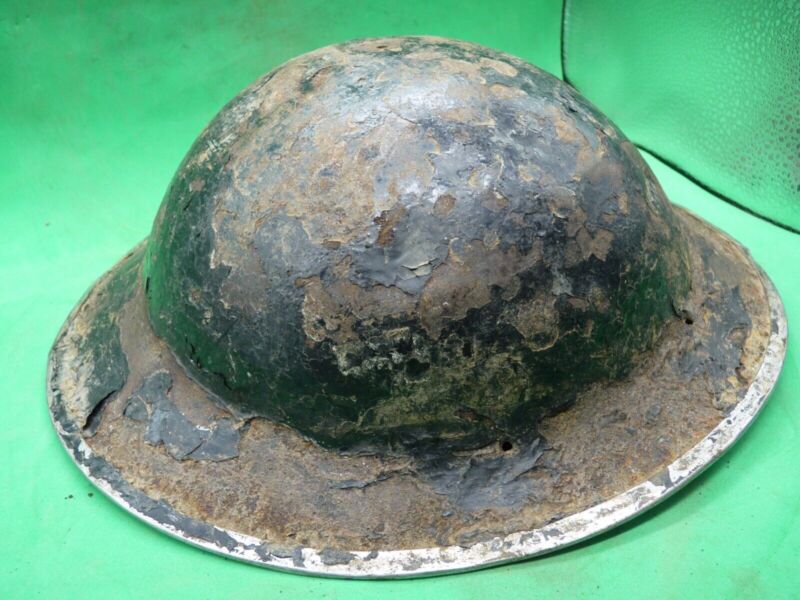 Original WW2 South African Army Mk2 Brodie Helmet - British Style Combat Helmet - The Militaria Shop