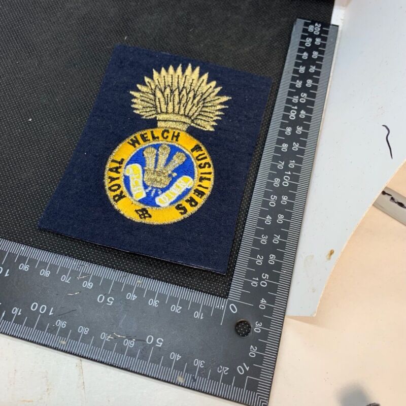 British Army Royal Welch Fusiliers Regiment Embroidered Blazer Badge - The Militaria Shop