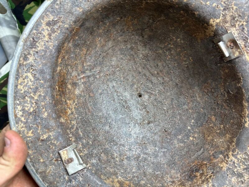British Army Mk2 Brodie Helmet - Original WW2 - South African Manufactured - The Militaria Shop