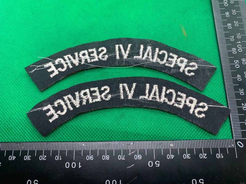 British Army Special VI Service Shoulder Title Pair - The Militaria Shop