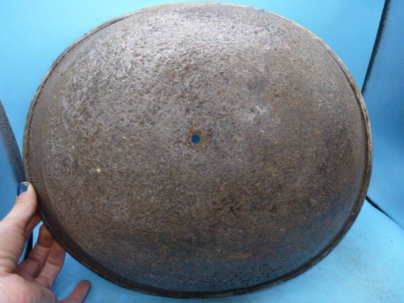 Original Canadian Army Mk3 Turtle High Rivet Combat Helmet - The Militaria Shop