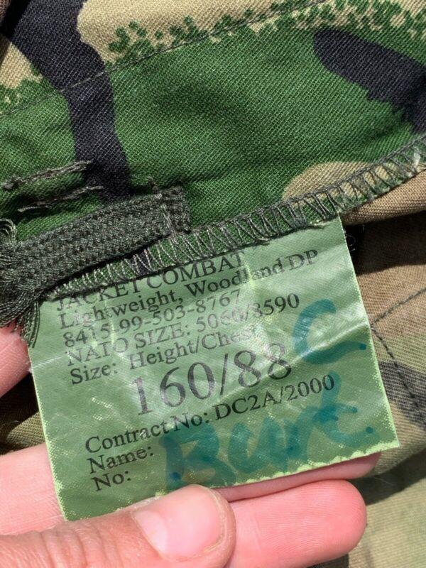 Genuine British Army DPM Woodland Combat Jacket - Size 160/104 - The Militaria Shop