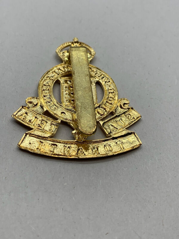 Original WW2 British Army Kings Crown Cap Badge - Royal Army Ordnance Corps - The Militaria Shop
