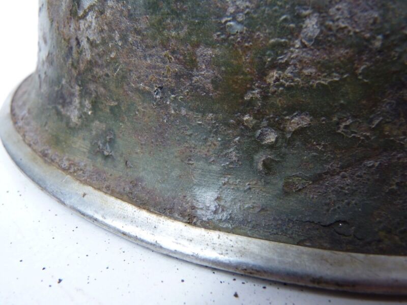 Original Mk3 Canadian / British Army WW2 Turtle Helmet High Rivet - The Militaria Shop