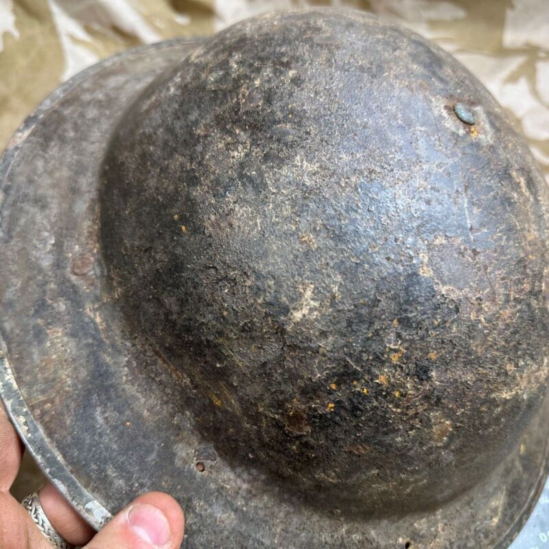British Army Mk2 Brodie Helmet - Original WW2 - South African Manufactured - The Militaria Shop