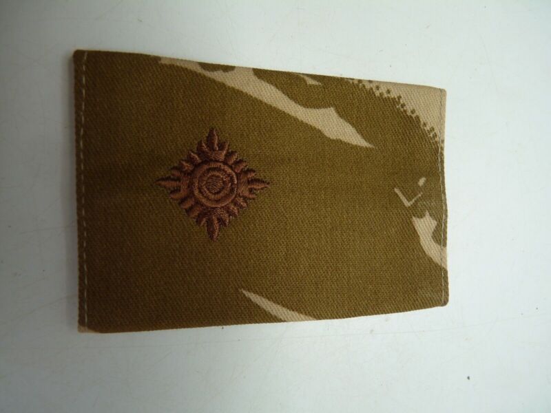 Desert DPM Rank Slides / Epaulette Pair Genuine British Army - NEW - The Militaria Shop