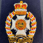British Army The Rifle Brigade Regiment Embroidered Blazer Badge - The Militaria Shop