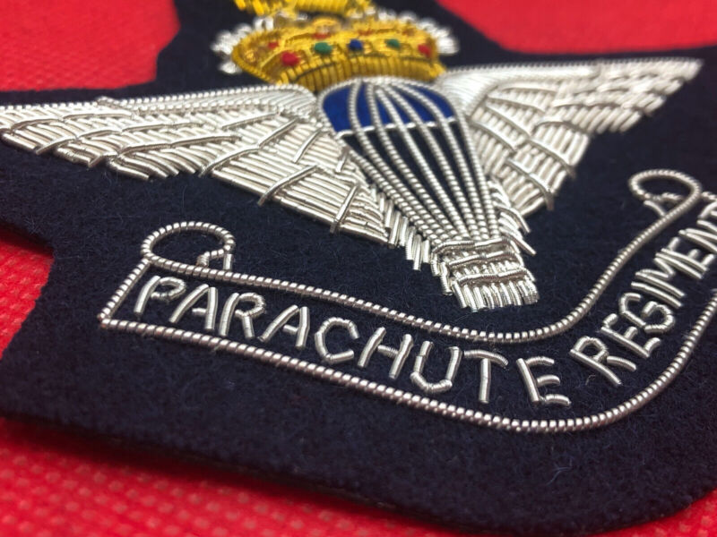British Army Bullion Embroidered Blazer Badge - Parachute Regiment - The Militaria Shop