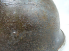 Original WW2 British / Canadian Mk3 Turtle Helmet Untouched Paint - The Militaria Shop