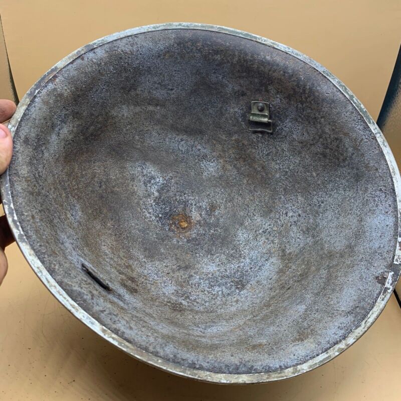 Original WW2 British / Canadian Army Mk3 Hight Rivet Turtle Army Combat Helmet - The Militaria Shop