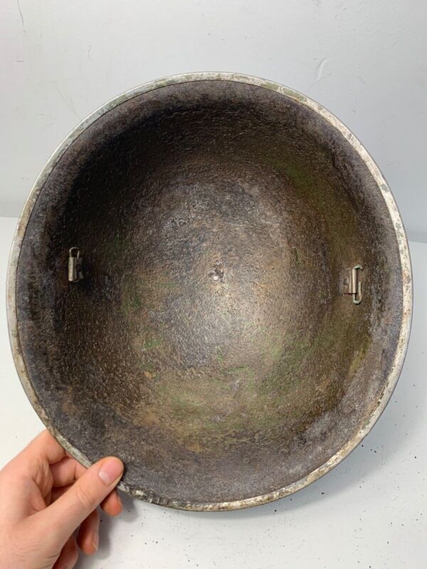 Mk3 Canadian / British Army Original WW2 Turtle Helmet High Rivet - The Militaria Shop