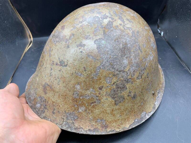 Original WW2 Onwards (1945-1952) British Army Mk4 Turtle Helmet - The Militaria Shop