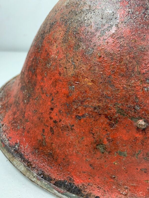 Mk3 Canadian / British Army Original WW2 Turtle Helmet High Rivet - The Militaria Shop