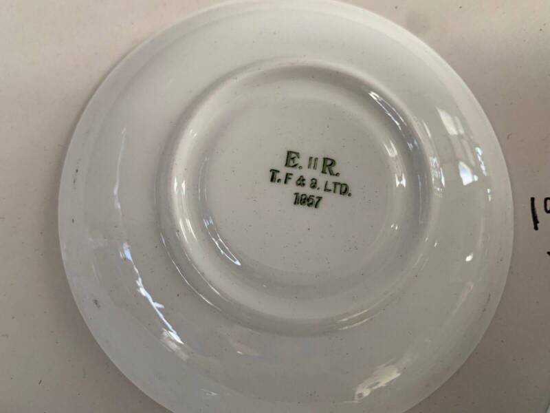 Genuine British Army Officers Mess Porcelain Coffee / Tea Saucer - The Militaria Shop