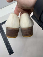 Original WW2 British Army Women's White Summer Shoes - ATS WAAF - Size 240 - The Militaria Shop