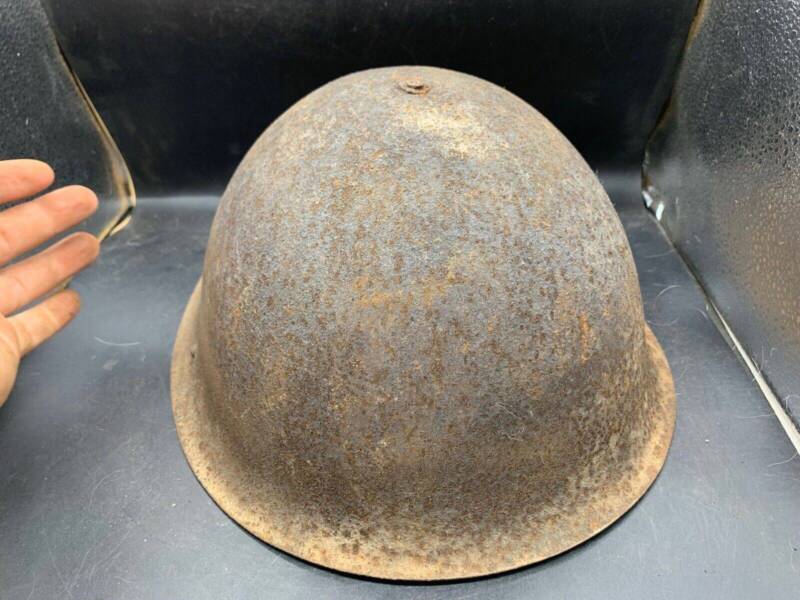 Original WW2 Onwards (1945-1952) British Army Mk4 Turtle Helmet - The Militaria Shop