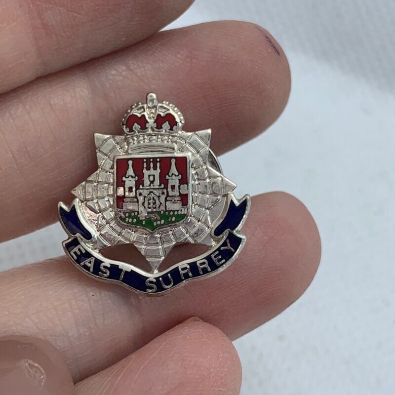 East Surrey - NEW British Army Military Cap/Tie/Lapel Pin Badge #55 - The Militaria Shop