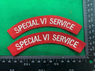 British Army Special VI Service Shoulder Title Pair - The Militaria Shop