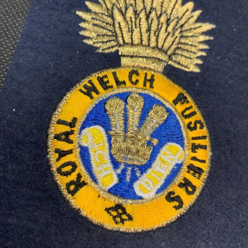 British Army Royal Welch Fusiliers Regiment Embroidered Blazer Badge - The Militaria Shop