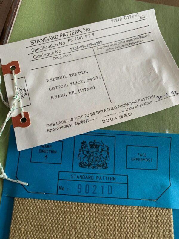 Original British Army Sealed Standard Patter - 9021D Webbing Tan Thick - The Militaria Shop