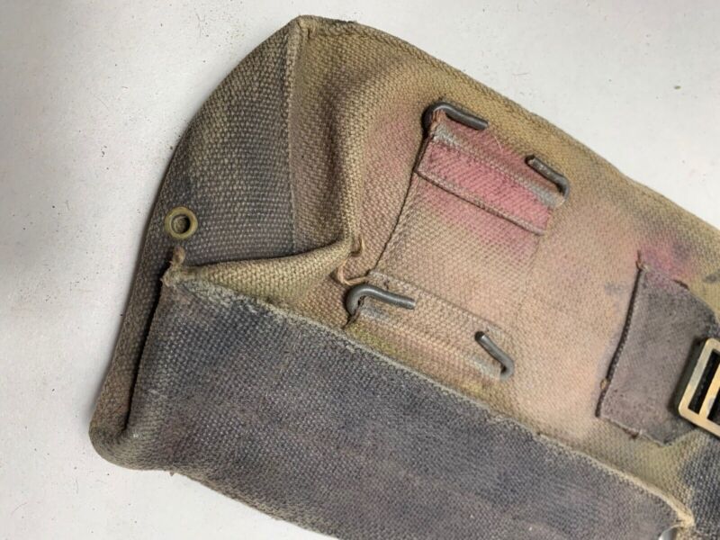 Original WW2 Pattern 37 Pattern British Army Webbing Bren Pouch - The Militaria Shop